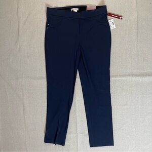 dressbarn  | NWT Navy Blue Signature Fit Skinny Pull-On Pants | Size 12